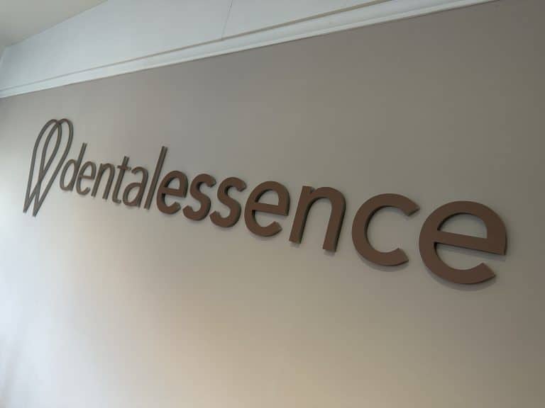 dental essence signage internal sign
